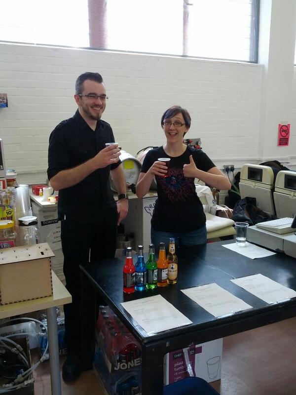 RT @londonhackspace: Bar up and running, open day…