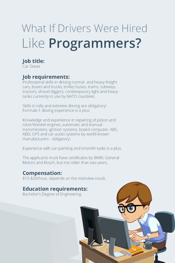 RT @mrusme: “What if drivers were hired like Progr…