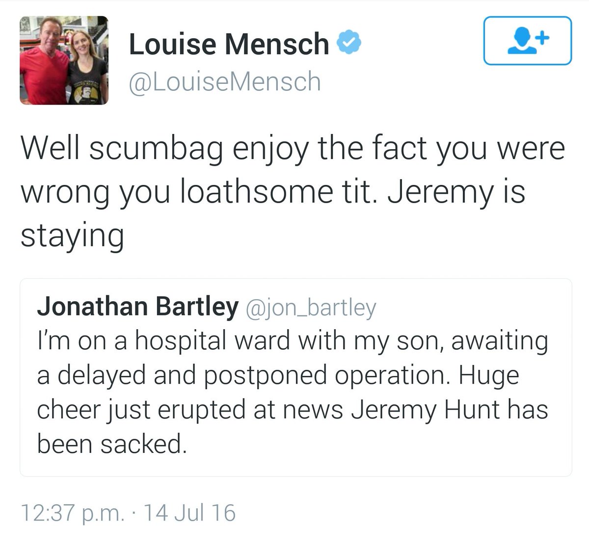 RT @SophieWarnes: Louise Mensch calling a dad conc…