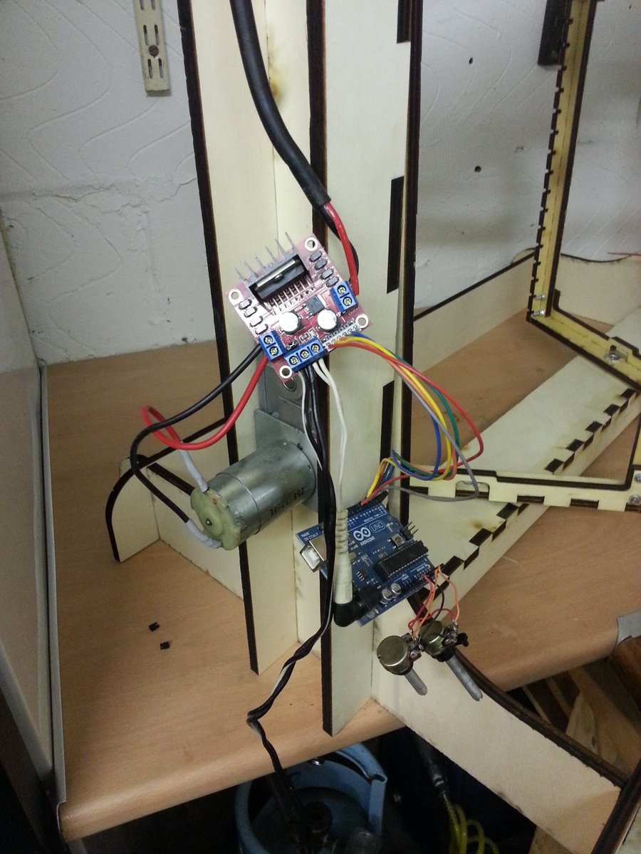 It’s pretty janky, but got the electronics for the…