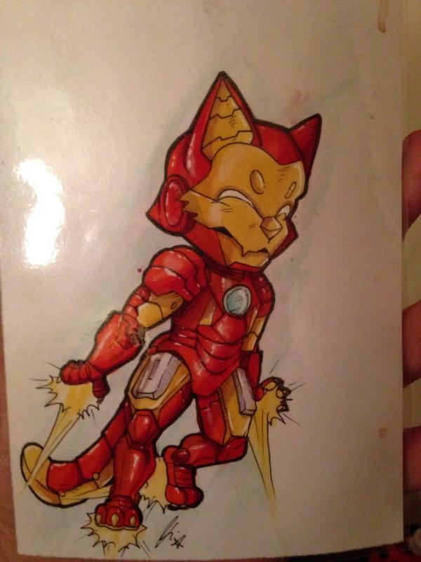 RT @0Apes0: Old pic of iron nyan. (Now laminated)…