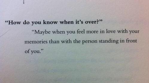 RT @thereaIbanksy: How do you know when it’s over?…