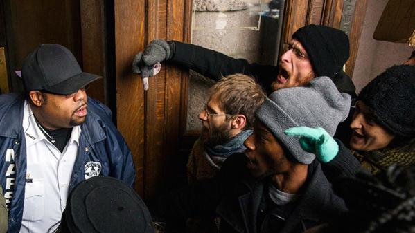 RT @YourAnonGlobal: Pepper spray, arrests as #Ferg…