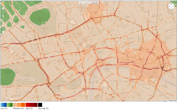 RT @ormondroyd: Current London air quality map. Ve…