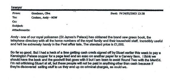 RT @robindbrant: e mail from goodman to coulson wh…