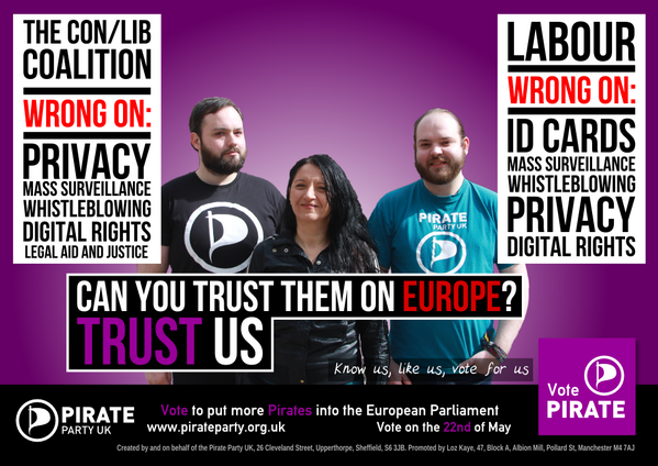 RT @PiratePartyUK: We have the team you can trust…