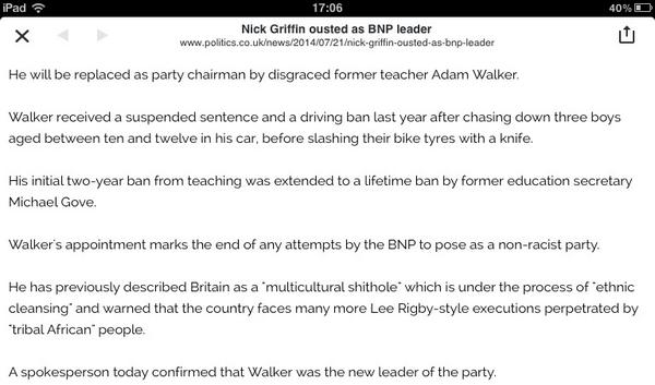 RT @ScottFilmCritic: Nick Griffin is no longer lea…