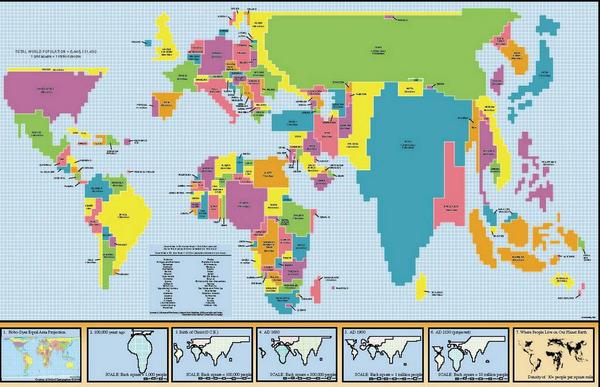 RT @MrGeographer: Population: 1 grid square = 1 mi…