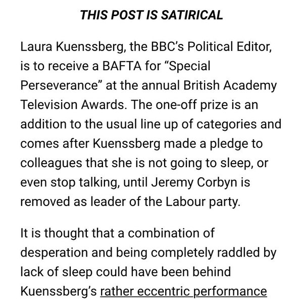 RT @julesmattsson: High quality satire there folks…