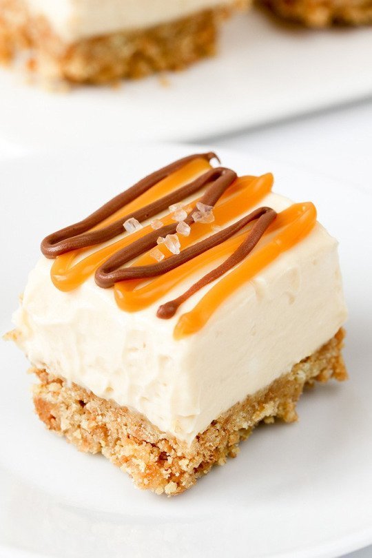 RT @ItsFoodPorn: No-Bake Salted Caramel Cheesecake…