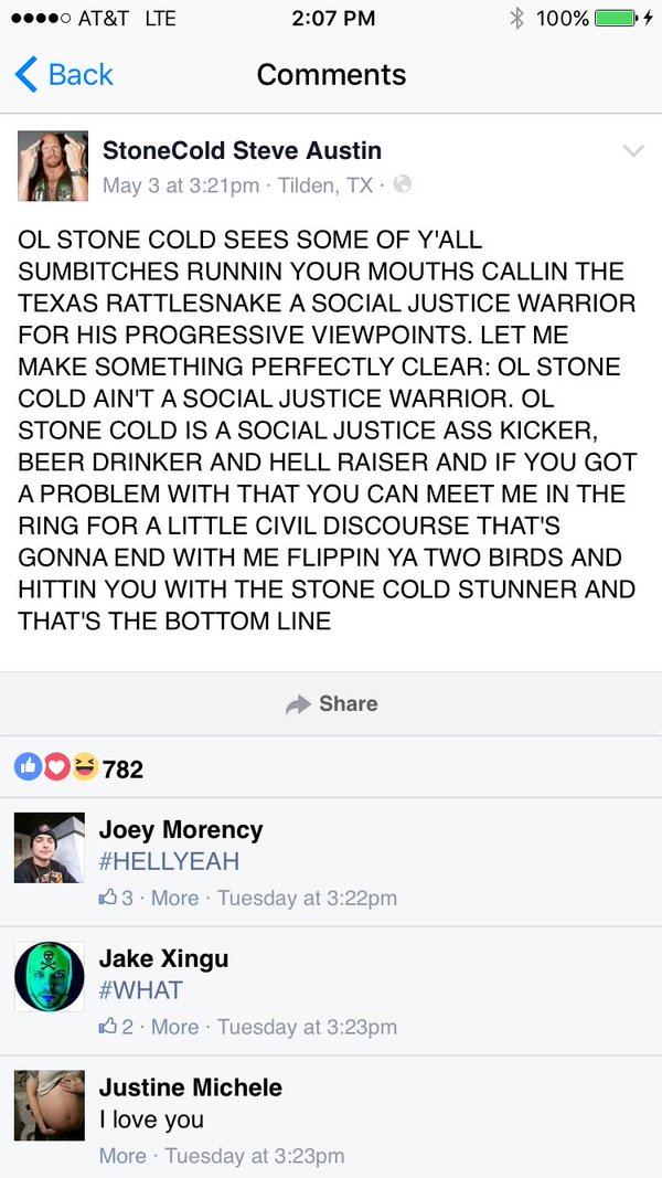 RT @TheAnarCHris: Apparently someone called Stone…
