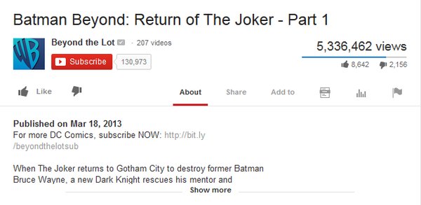 RT @iglvzx: Official @WarnerBrosEnt YouTube channe…