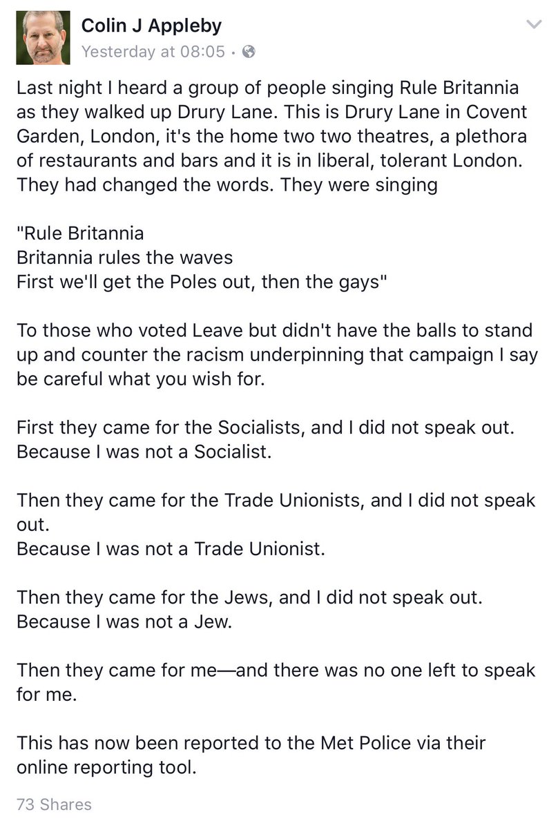 RT @Limerick1914: “First we’ll get the Poles out,…