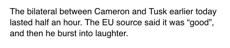 RT @inglesi: EU source on Tusk meeting Cameron……
