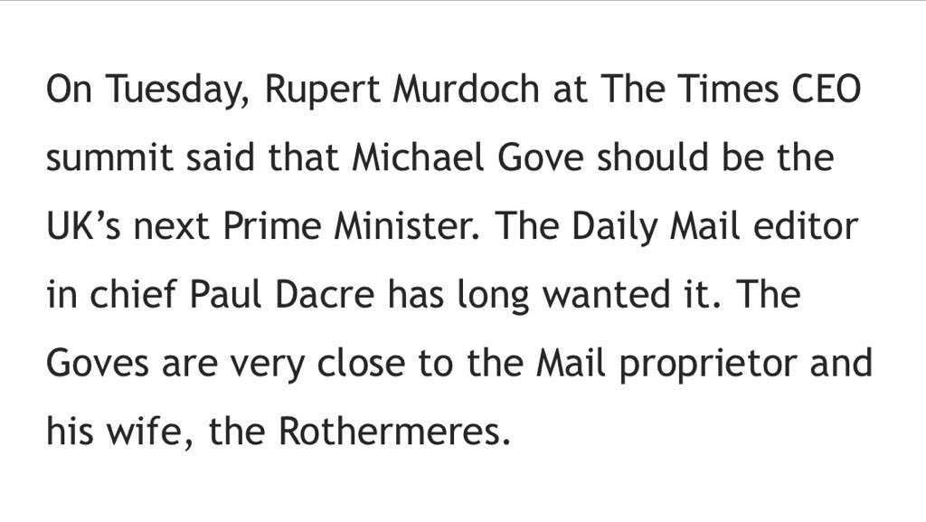 RT @C4Ciaran: Gove (June 3): “Unelected unaccounta…