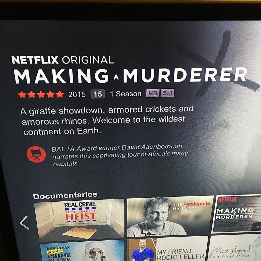 RT @TPBates: Making a Murderer sounds way more int…