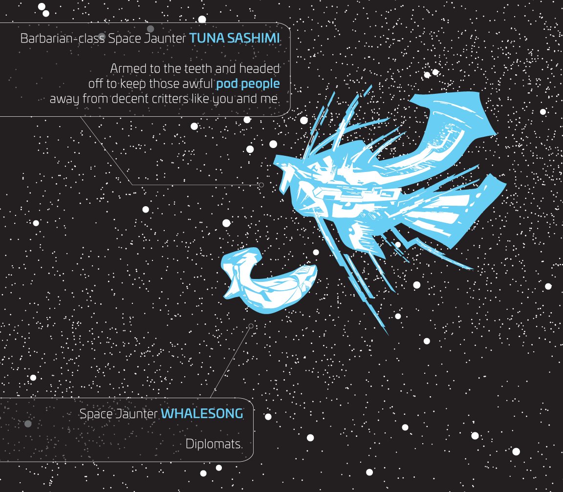 RT @egypturnash: Drawin’ some spaceships.

White h…