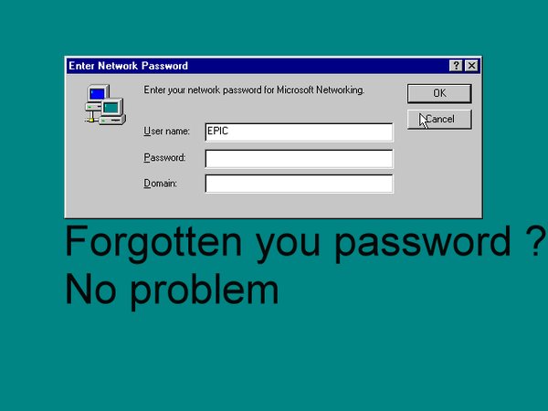 RT @mattiasgeniar: I miss the Windows 98 security…